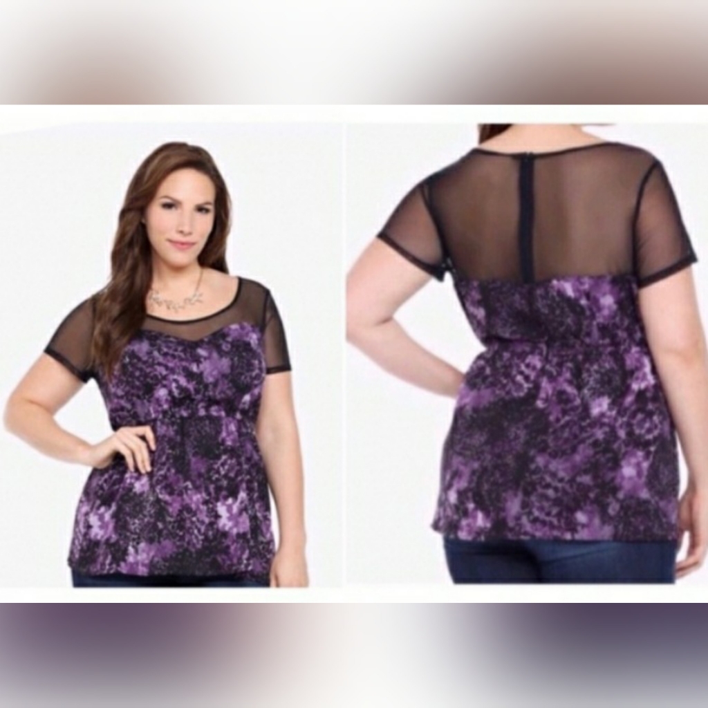 Torrid 4 (Fits Like A 3) Purple Illusion B
